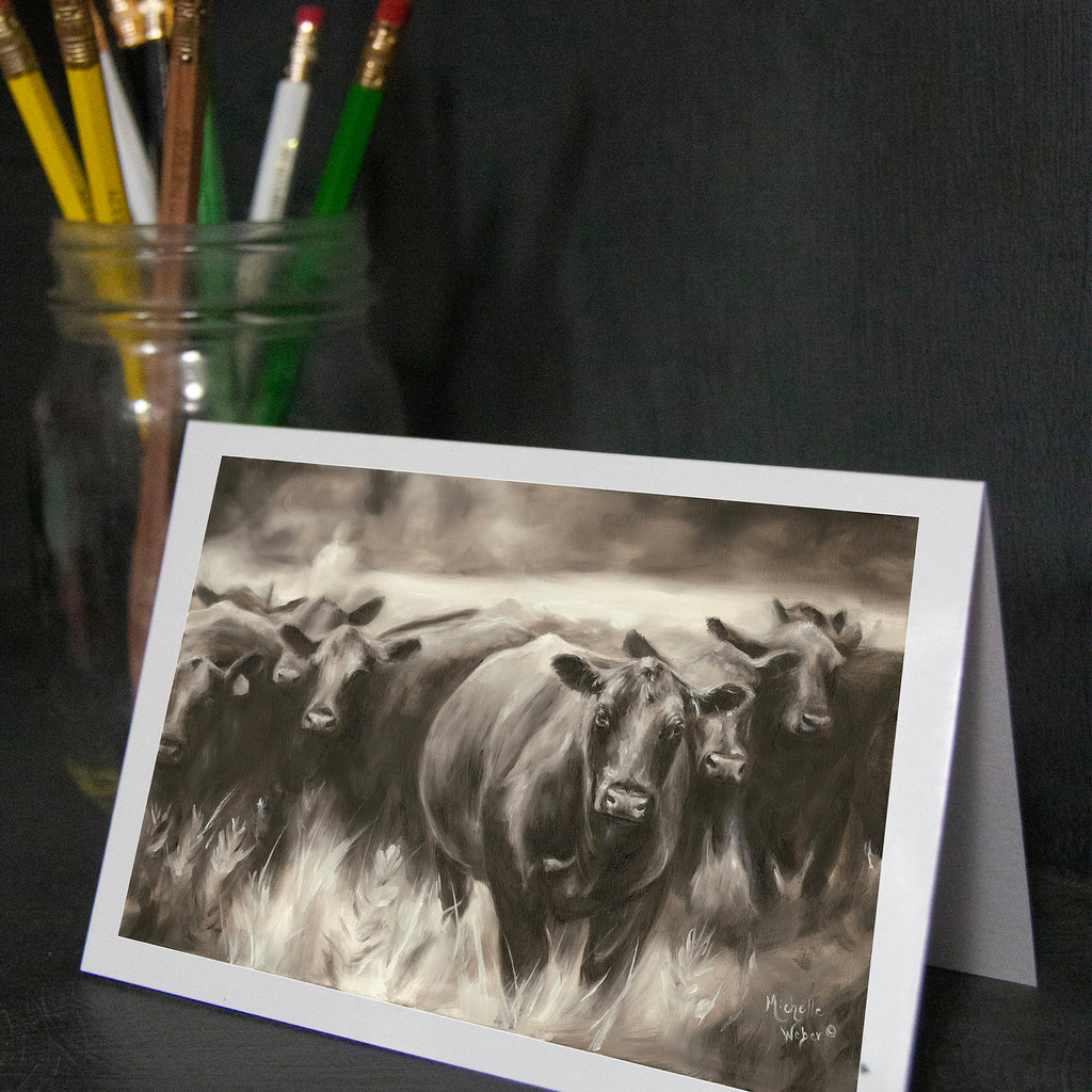 Shadow Rider Card Shadow Rider Notecard – Michelle Weber Studio